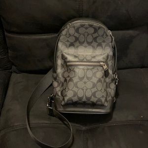 Coach-West Pack In Signature Canvas & Card Holder